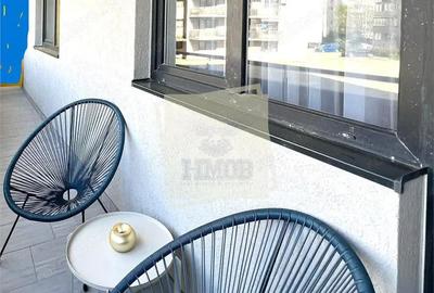 Apartament mobilat 60 mp utili la etajul 1 cu 2 camere terasa 12 mp - 7