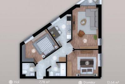 Apartament 3 Camere/ TVA Inclus/ Strada Solstitiului - 1