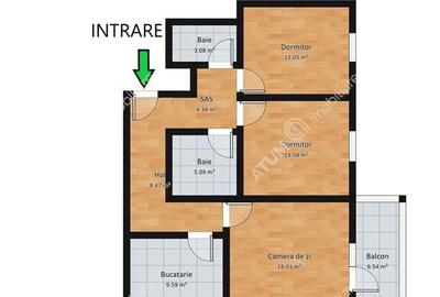 Apartament cu 3 camere decomandate de 73 mp zona Calea Surii Mici - 8