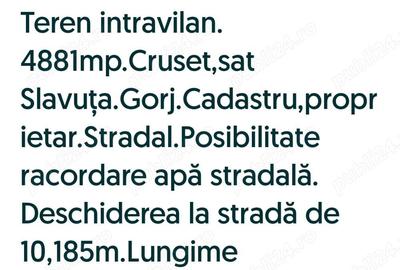 Teren de 4881 mp, în Slăvuța - 2