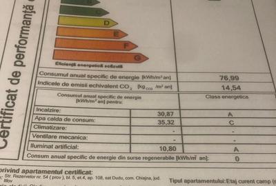Apartament cu 2 camere în Chiajna