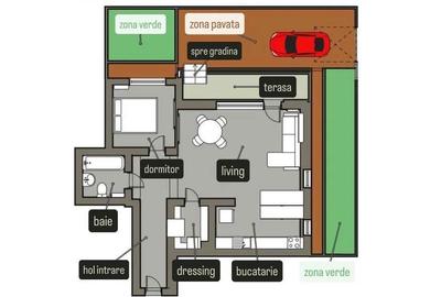Apartament cu 2 camere decomandat în Central - 2
