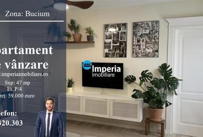 Apartament 2 cam, open space, de vanzare in zona Bucium - Visan