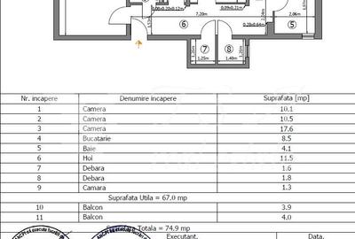 Apartament cu 3 camere decomandat în Rahova - 16