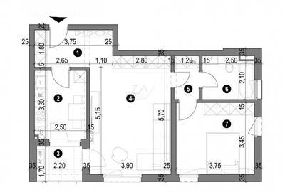 Apartament cu 2 camere decomandat în Freidorf - 11