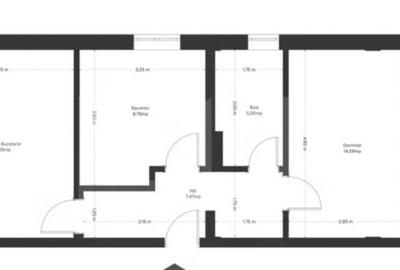 Apartament 3 camere, 55 mp utili + balcon, zona Ghirodei - 1