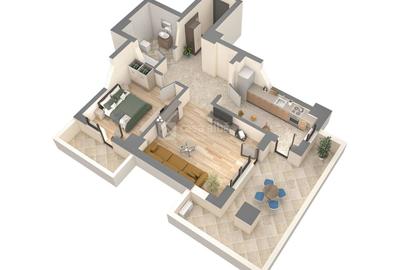 Apartament 2 camere, bloc nou, Podu Ros, intabulat - 12