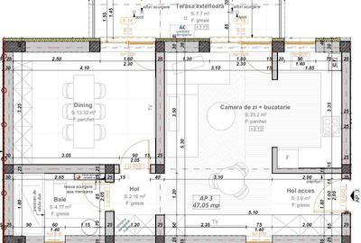 Apartament cu 2 camere decomandat în Giroc - 2