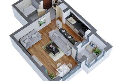 Ap. 1 Cameră - Dezvoltator: Comat Towers, TIP 7, 38mp, Păcurari - 12