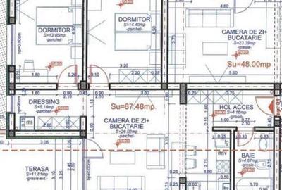 Apartament cu 3 camere decomandat în Aeroport - 2
