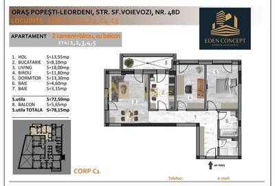 Apartament cu 2 camere decomandat în Central - 6