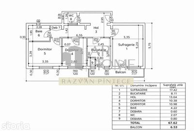 Apartament cu 3 camere decomandat în Republicii - 14