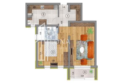 Apartament cu 2 camere în Sânpetru - 19