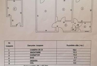 Apartament cu 2 camere de vanzare zona centrala Tulcea
