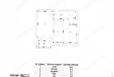 Apartament cu 2 camere decomandat în Titan