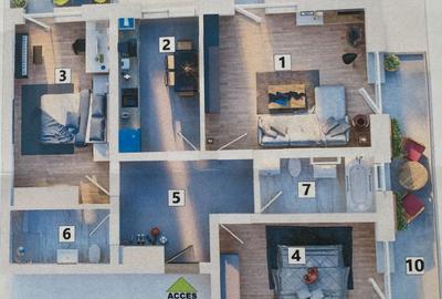 Apartament cu 3 camere decomandat în Sânpetru - 5