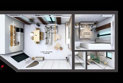 Apartament cu 2 camere semidecomandat în Mihai Bravu - 6