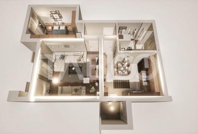 Apartament decomandat 2 camere 60 mp utili cu pivnita si parcare - 8