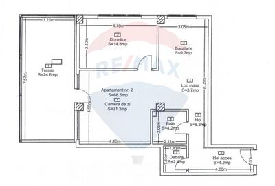 Apartament cu 2 camere în Central - 19