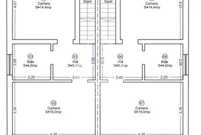 Duplex cu 4 camere cu Canalizare în Bucovăț (Remetea Mare) - 11