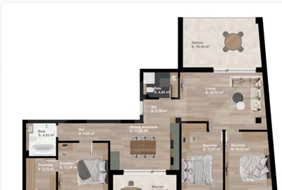 Apartament cu 4 camere semidecomandat în Central - 2