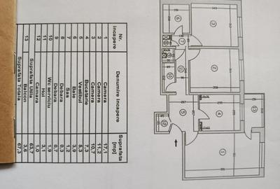 Apartament cu 3 camere decomandat în Central - 1