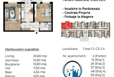 Apartament cu 2 camere decomandat în Vest - 2