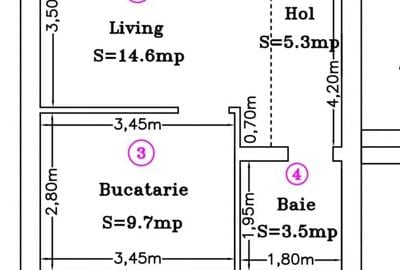 APARTAMENT CU 1 CAMERA SI CURTE INDIVIDUALA, GIROC - 4