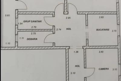 Apartament cu 3 camere decomandat în Central - 1