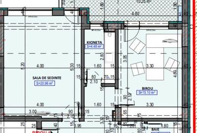 Birou, de 53.549999237061 mp, în ICIL - 3