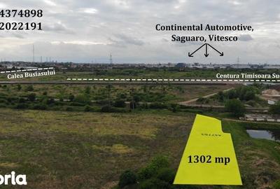 Teren de 1302 mp, în Buziașului - 2