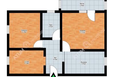 Apartament cu 3 camere decomandat, mobilat în Ștrand - 2