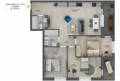 Apartament cu 4 camere în Șelimbăr - 1