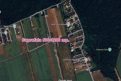 De vanzare teren intravilan intre 500-1200 mp langa padure - 1