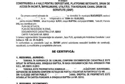 Teren Intravilan Buftea langa Autostrada A0 ideal pentru hale industriale - 11