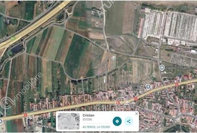 Teren intravilan de 8600 mp cu deschidere la doua drumuri in Cristian - 1