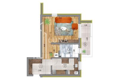 Apartament cu 2 camere în Sânpetru - 4