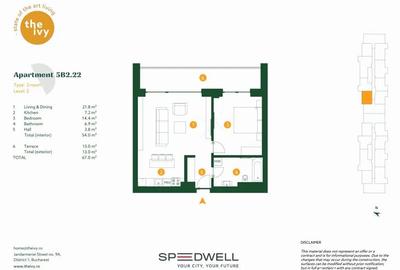 Apartament cu 2 camere semidecomandat în Băneasa - 7