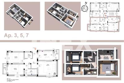 Apartament 3 camere, decomandat, confort 1 - bloc nou, finalizare 2026 - 2