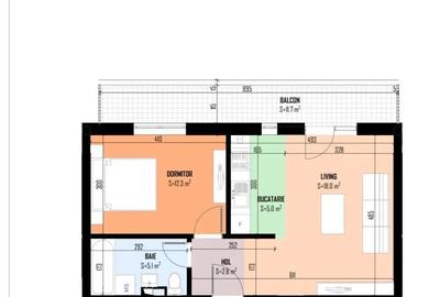 Apartament cu 2 camere în Bragadiru - 3