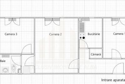 Apartament cu 3 camere semidecomandat, mobilat în Cetate - 2