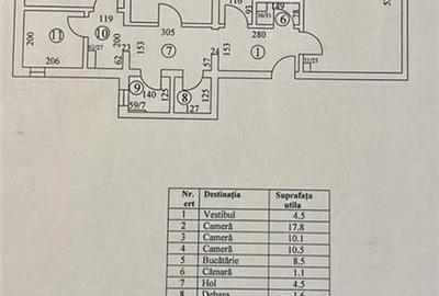 Apartament 3 camere Obor pozitie pe spate lMetrou - 1