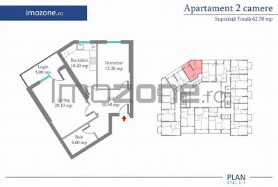 Apartament 2 camere discount 10% din valoarea avansului! Apartament 2 camere discount 10% din valoarea avansului! - 13