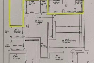 Apartament cu 3 camere decomandat în Central - 3