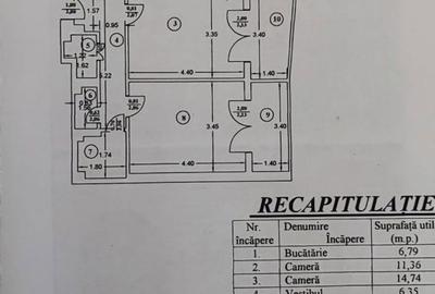 Apartament cu 3 camere decomandat în Națiunile Unite - 6