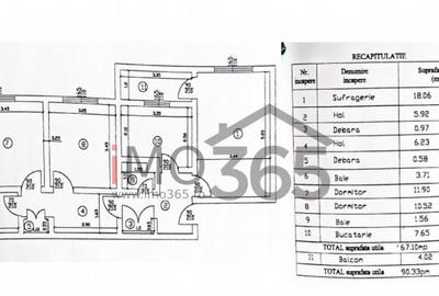 Ap.3 Camere Et.3 Exercitiu langa Scoala 2 stradal Ap.3 Camere Et.3 Exercitiu langa Scoala 2 stradal - 7
