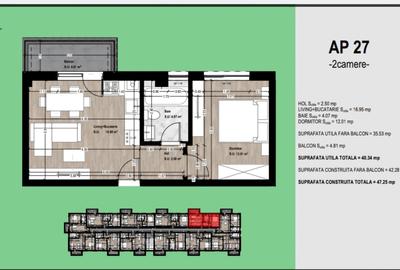 Apartamente 1 si 2 camere Otopeni | str Avram Iancu | Reducere 10% - 17