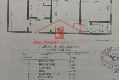Apartament cu 3 camere semidecomandat, mobilat în Pelican - 4