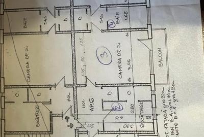 Apartament cu 3 camere semidecomandat, mobilat în Astra