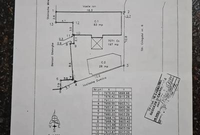 Casă cu 3 camere cu Teren 197 Mp în Tăbăcari